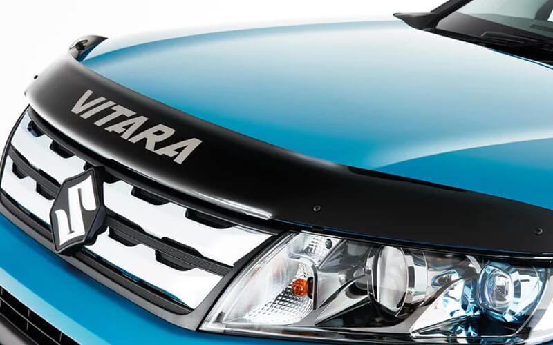 3D render of a Suzuki with the Bonnet Protector - Black Smoke accessory attached