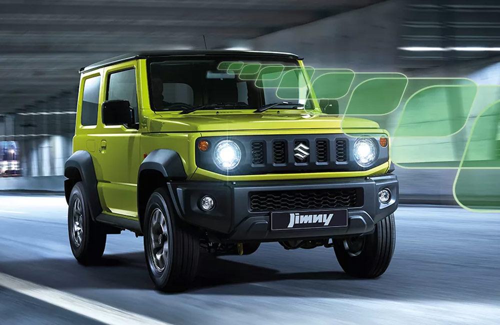 Visualisation of a Jimny's front sensors
