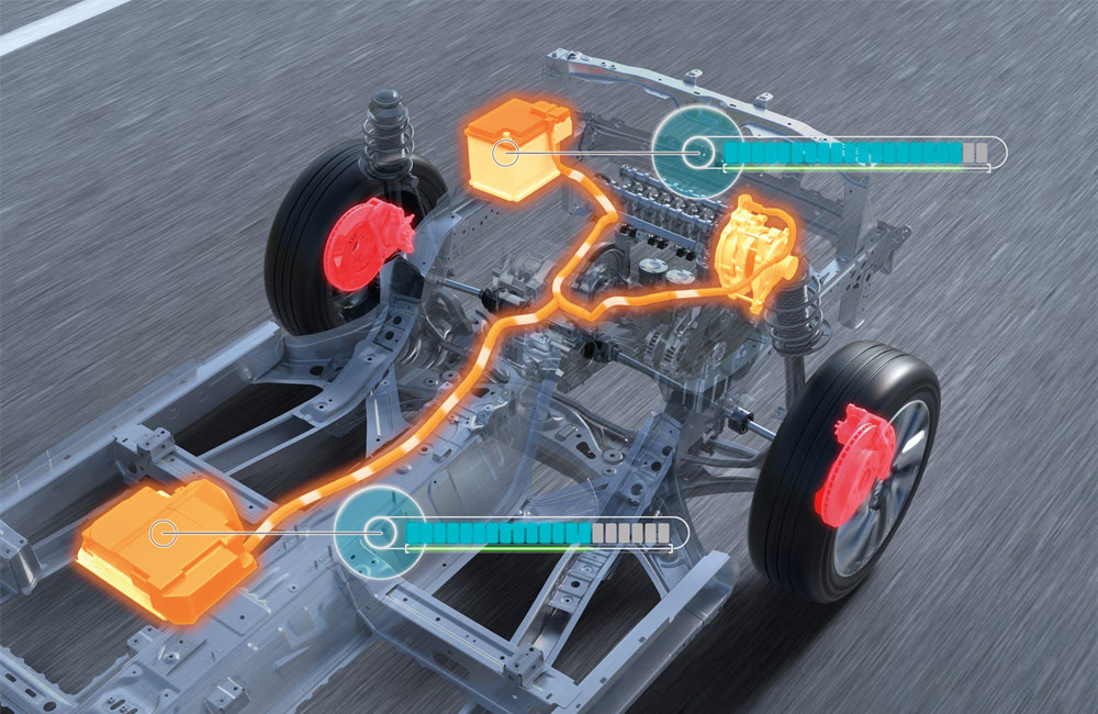 Render of a Swift hybrid drive train