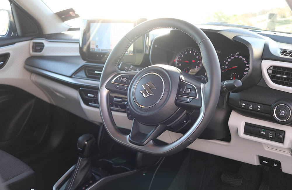Cut away shot of a Suzuki Swifts interior