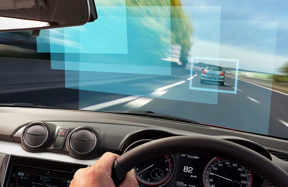 Visualisation of a Swifts safety systems while driving