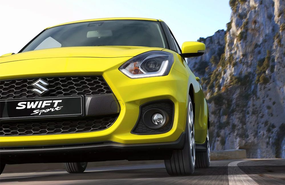 Close up of a Swift Sports front grille