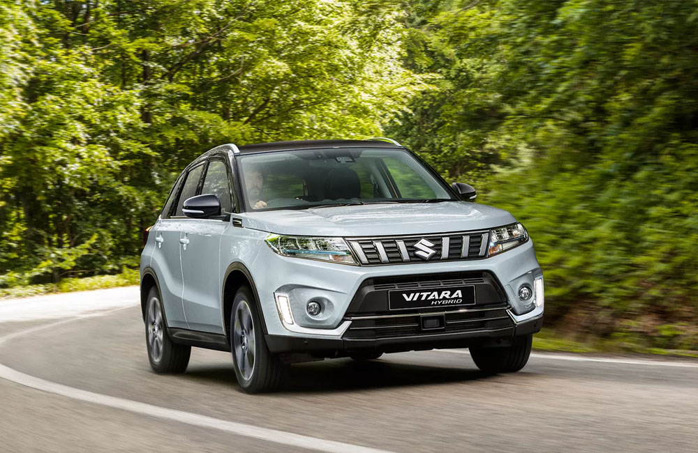 Viatara Hybrid driving through a forest