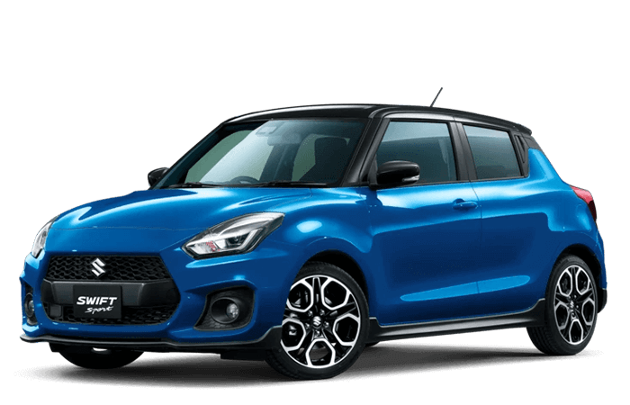 Suzuki Swift Sport render with clear background