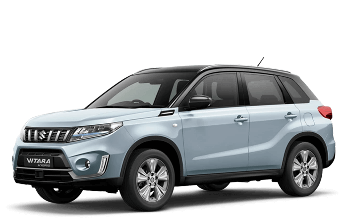 Suzuki Vitara Hybrid render with clear background